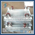 Foldable Galvanized Steel Wire Basket Pallet